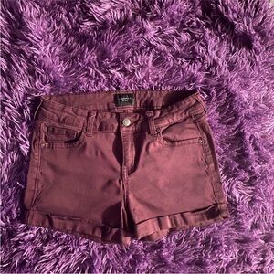 Women's Burgundy Shorts